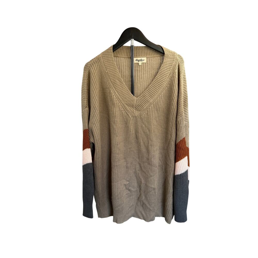 Haptics Brown Long Sleeve Sweater Size 1X